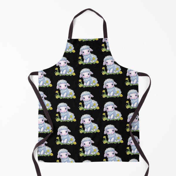 Item preview, Cute Cartoon Lamb with Flowers designed and sold by sreabby.