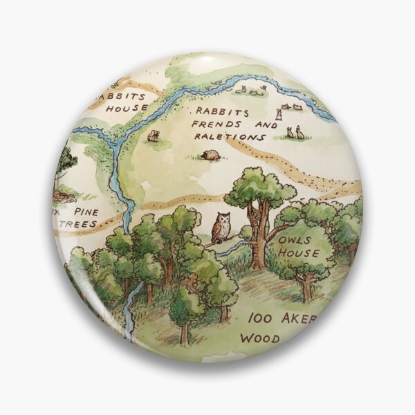 Item preview, 100 Acre Wood Map - Winnie the Pooh designed and sold by Coloor.