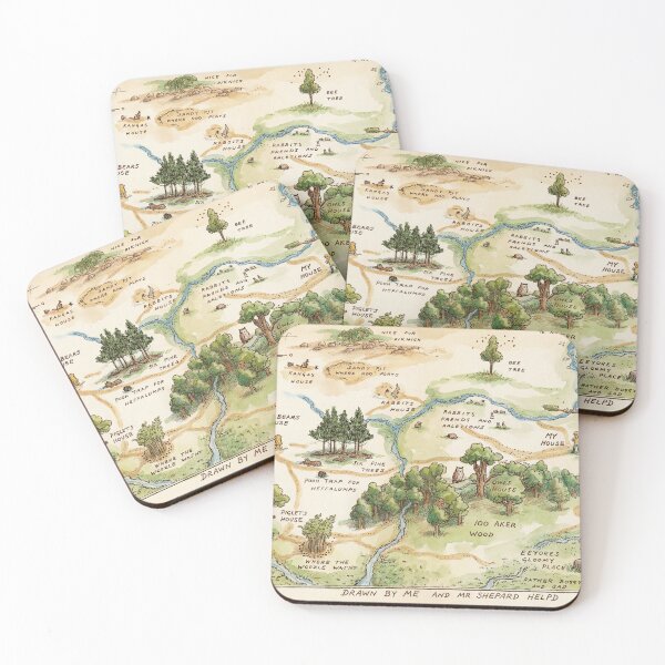Item preview, 100 Acre Wood Map - Winnie the Pooh designed and sold by Coloor.