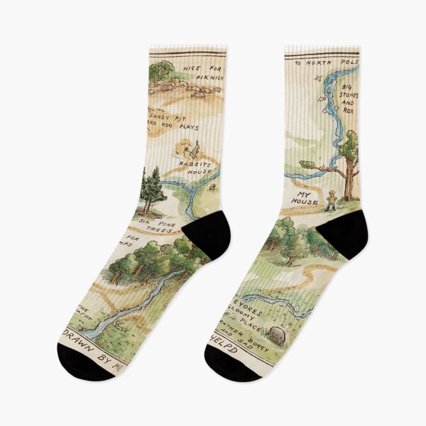 Item preview, 100 Acre Wood Map - Winnie the Pooh designed and sold by Coloor.