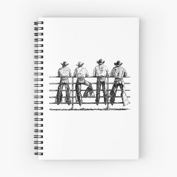 Item preview, Western Cowboys on Fence, Rodeo designed and sold by dariakustocr.