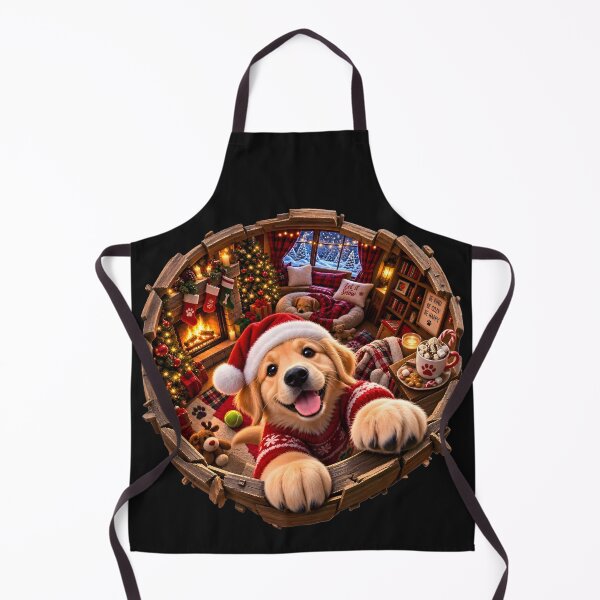 Item preview, 3D Christmas Puppy Cozy Cabin designed and sold by AI-Only Creations.