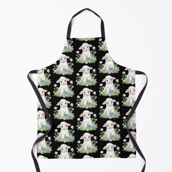 Item preview, Cute Lamb Among Blooms designed and sold by sreabby.