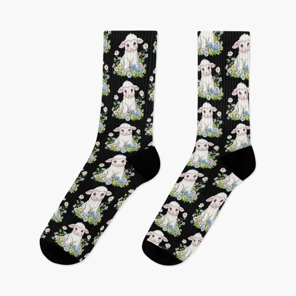 Item preview, Cute Lamb Among Blooms designed and sold by sreabby.