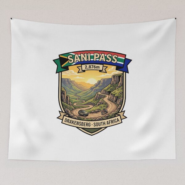 Item preview, Sani Pass Drakensberg Mountain Pass designed and sold by enzoade.