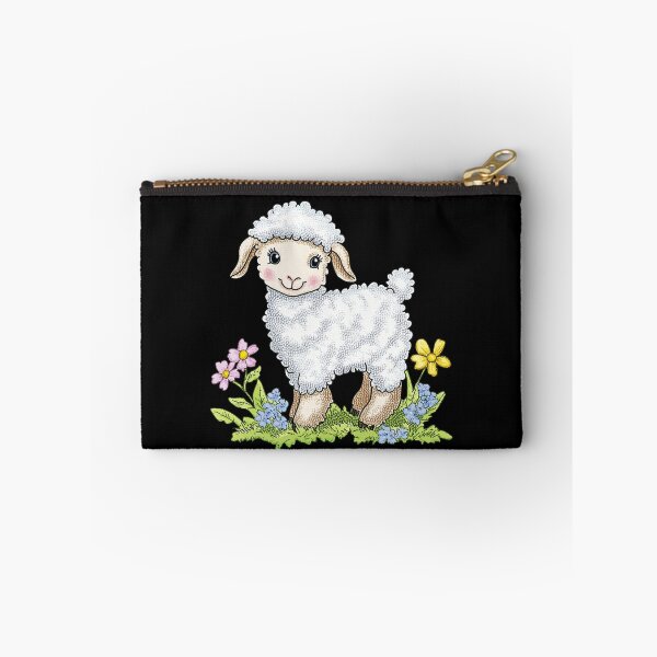 Item preview, Cute Lamb with Flowers designed and sold by sreabby.