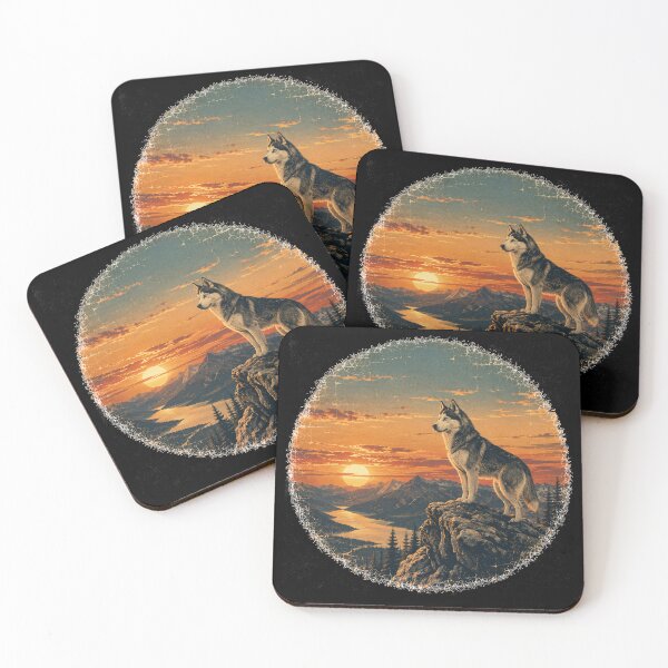Item preview, Vintage Husky Sunset Adventure designed and sold by Bartas2026.