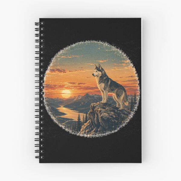 Item preview, Vintage Husky Sunset Adventure designed and sold by Bartas2026.