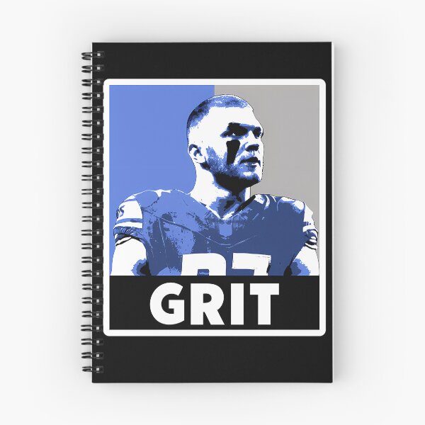 Item preview, Aidan Hutchinson Detroit Football Grit Blue Portrait designed and sold by ShopyNights.