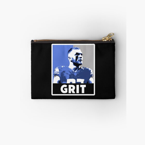 Item preview, Aidan Hutchinson Detroit Football Grit Blue Portrait designed and sold by ShopyNights.