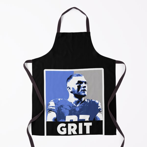 Item preview, Aidan Hutchinson Detroit Football Grit Blue Portrait designed and sold by ShopyNights.