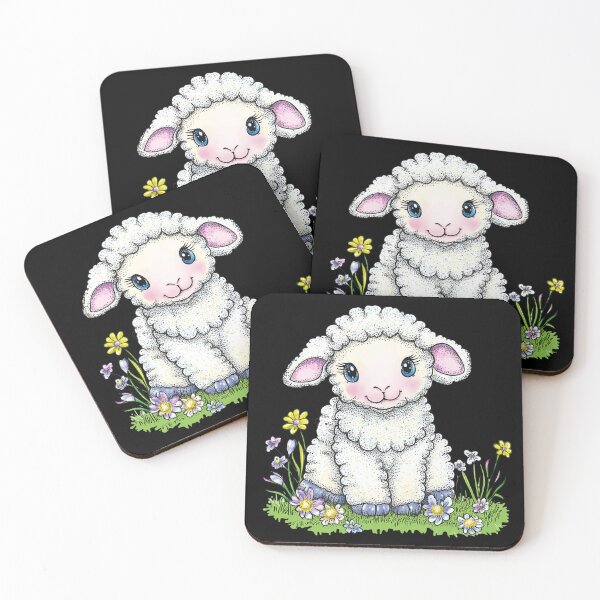 Item preview, Cute Lamb Sitting in Flowers designed and sold by sreabby.