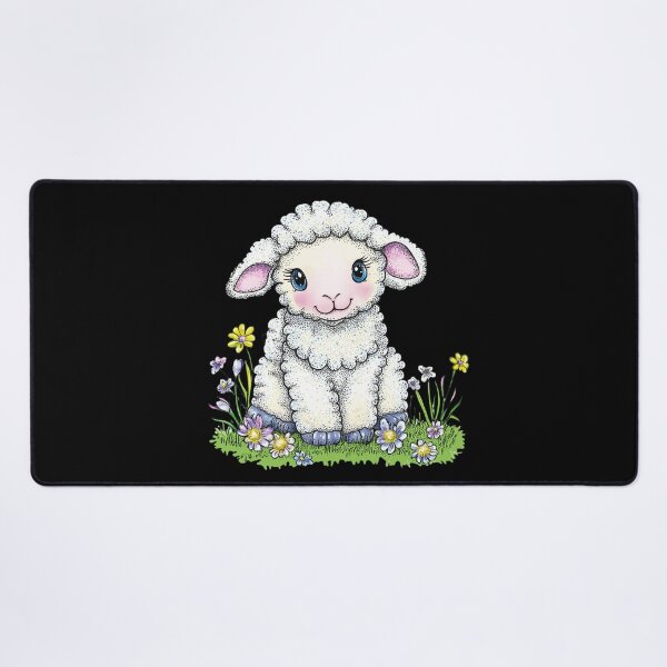 Item preview, Cute Lamb Sitting in Flowers designed and sold by sreabby.