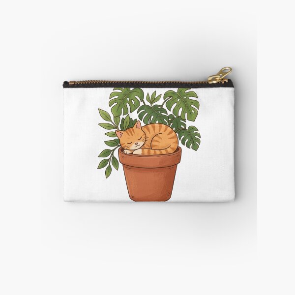 Item preview, Monstera Cat Flowerpot T-Shirt, Cozy Plant Lady & Tabby Cat Graphic Tee designed and sold by KreatoLab.