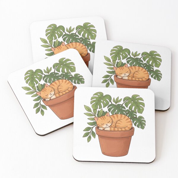 Item preview, Monstera Cat Flowerpot T-Shirt, Cozy Plant Lady & Tabby Cat Graphic Tee designed and sold by KreatoLab.
