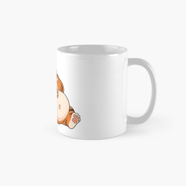 Item preview, Sleepy Chubby Tiger Sipping Boba Tea designed and sold by aigcx.