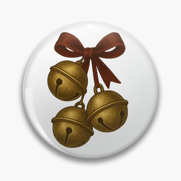 Item preview, Vintage Golden Christmas Bells designed and sold by DustyCuriositie.