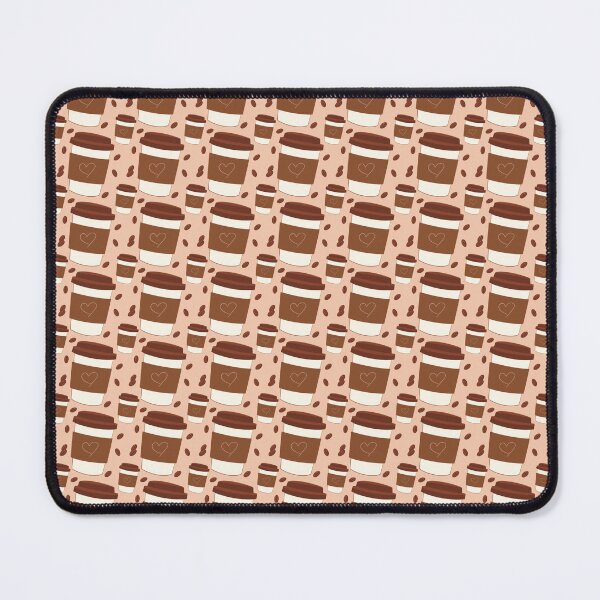 Item preview, Cute Coffee Cup Pattern Roasted Coffee Beans Beige designed and sold by Angie-Atelier.