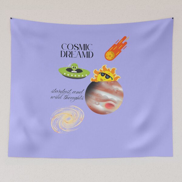 Item preview, Cosmic Dreams Stardust And Wild Thoughts Art designed and sold by NourArtCorner.