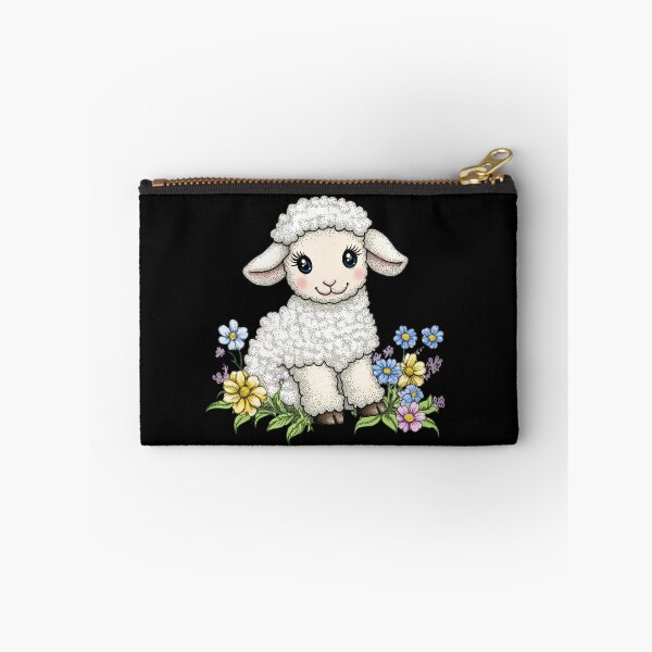Item preview, Cute Lamb with Flowers designed and sold by sreabby.