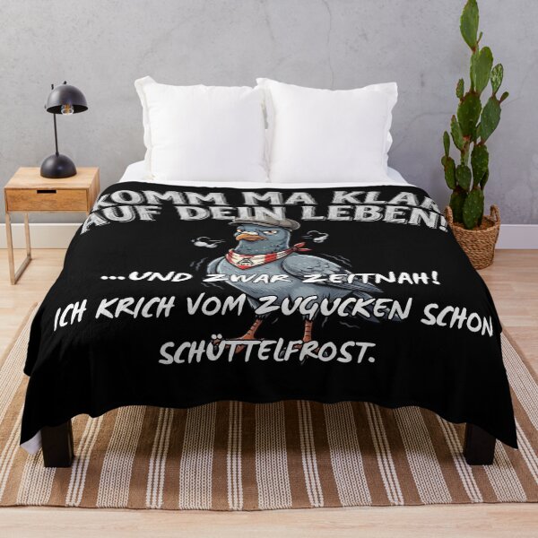 Item preview, Get a grip on your life - Annoyed Ruhr area pigeon saying designed and sold by Jawoahl.