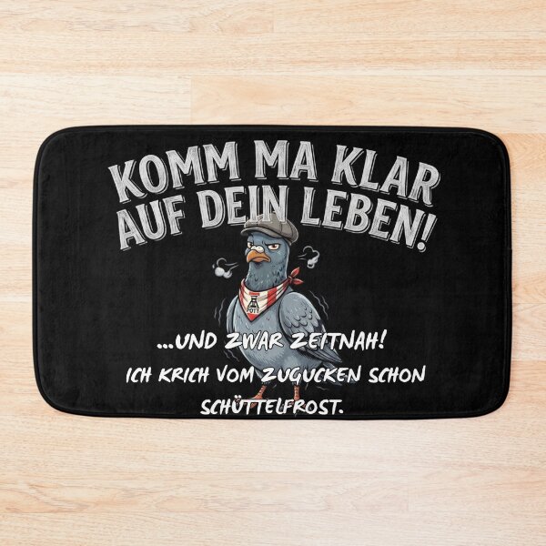 Item preview, Get a grip on your life - Annoyed Ruhr area pigeon saying designed and sold by Jawoahl.