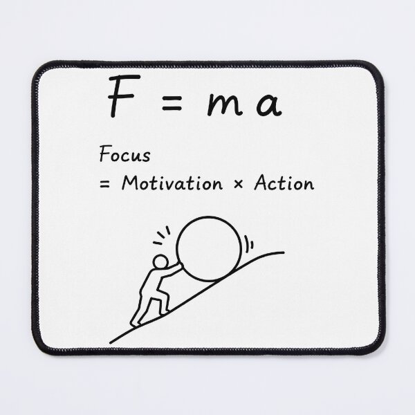 Item preview, Focus Equals Motivation Action Equation designed and sold by ianm1028.