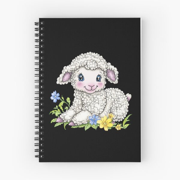 Item preview, Adorable Lamb with Flowers designed and sold by sreabby.