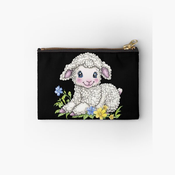 Item preview, Adorable Lamb with Flowers designed and sold by sreabby.