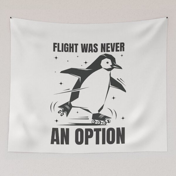 Item preview, Flight was Never an Option Funny Penguin designed and sold by ManiaGrania.