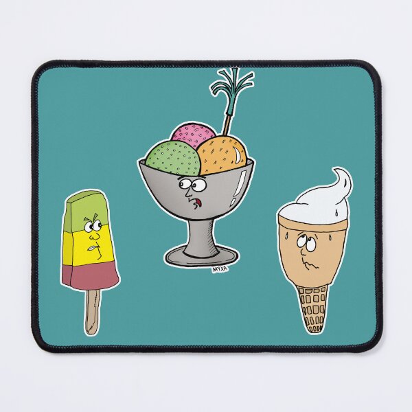 Item preview, Funny Ice Cream Sticker Pack | Cute Food With Attitude Meme designed and sold by MyxaART.