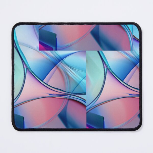 Item preview, Blue and Pink Abstract Wavy Flow Pattern Art designed and sold by NikBrin Prevail .