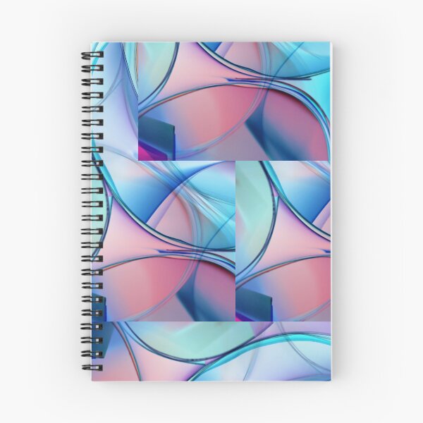 Item preview, Blue and Pink Abstract Wavy Flow Pattern Art designed and sold by NikBrin Prevail .