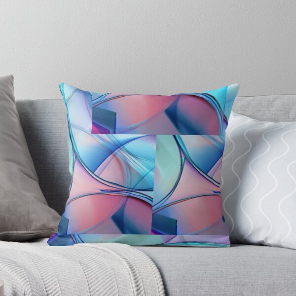 Item preview, Blue and Pink Abstract Wavy Flow Pattern Art designed and sold by NikBrin Prevail .