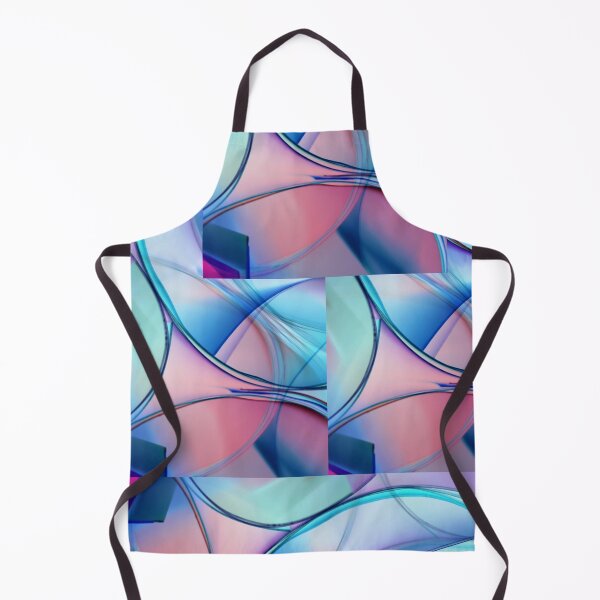 Item preview, Blue and Pink Abstract Wavy Flow Pattern Art designed and sold by NikBrin Prevail .