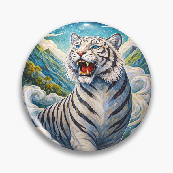 Item preview, White Tiger Majestic Spirit Painting designed and sold by GalleryKauffeld.