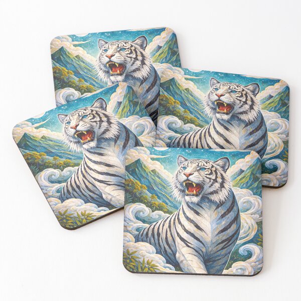Item preview, White Tiger Majestic Spirit Painting designed and sold by GalleryKauffeld.
