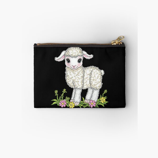 Item preview, Cute Lamb Among Flowers designed and sold by sreabby.
