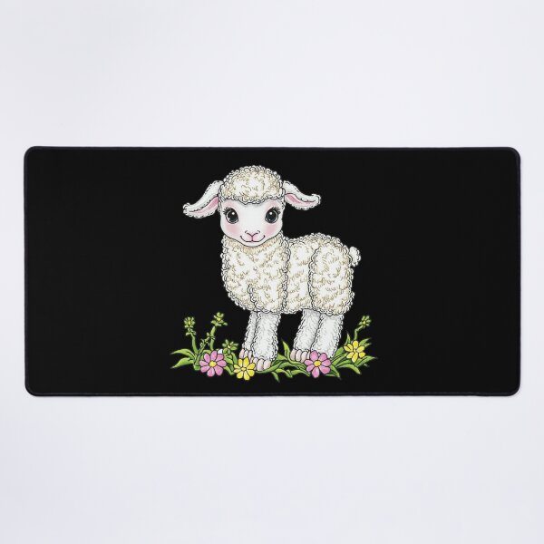 Item preview, Cute Lamb Among Flowers designed and sold by sreabby.