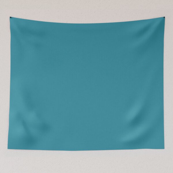 Item preview, Solid Teal Blue Minimalist Color Design designed and sold by Purple Moon .