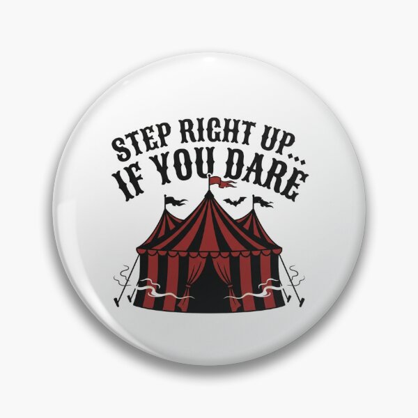 Item preview, Step Right Up If You Dare Creepy Carnival Tent Spooky Dark Circus Gothic designed and sold by raedattia.