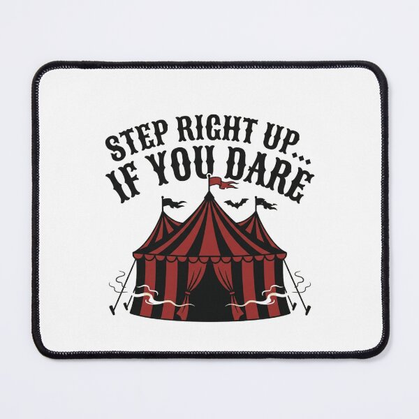 Item preview, Step Right Up If You Dare Creepy Carnival Tent Spooky Dark Circus Gothic designed and sold by raedattia.