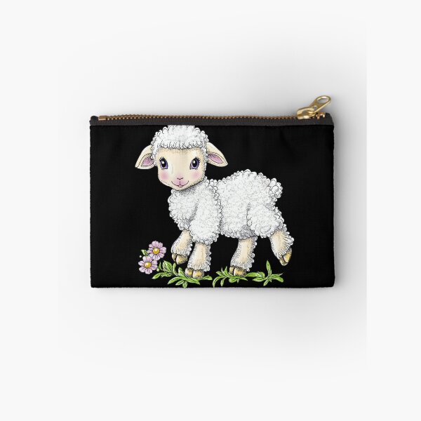 Item preview, Cute Lamb with Flowers designed and sold by sreabby.