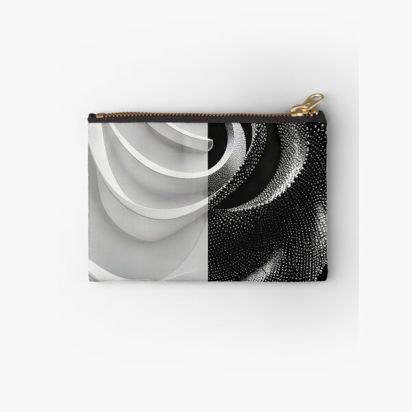 Item preview, Monochrome Waves and Dots in Silver and Black designed and sold by Vicky Brago-Mitchell®.