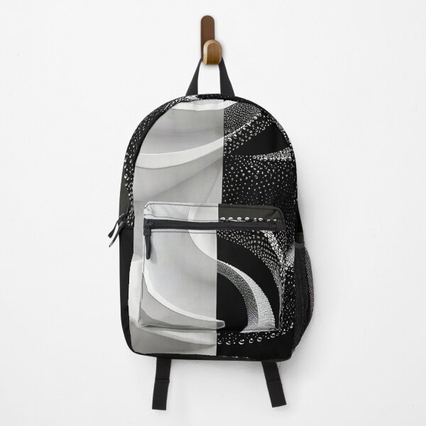 Item preview, Monochrome Waves and Dots in Silver and Black designed and sold by Vicky Brago-Mitchell®.