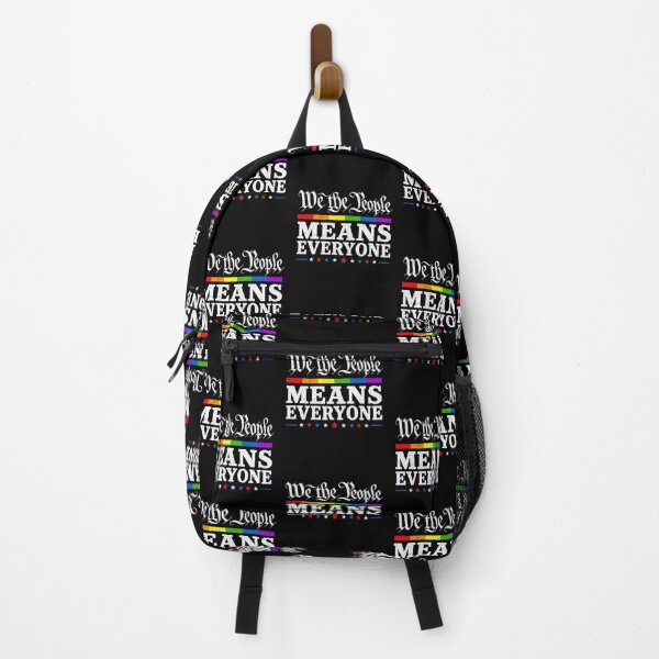Item preview, We The People Means Everyone US Constitution LGBT Pride designed and sold by Randomera.