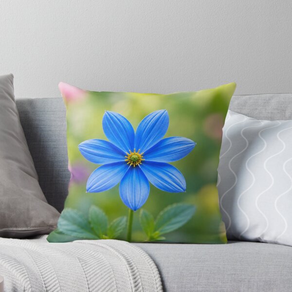 Item preview, Blue Flower with Soft Pastel Garden Background designed and sold by Wild Bloom Paws.