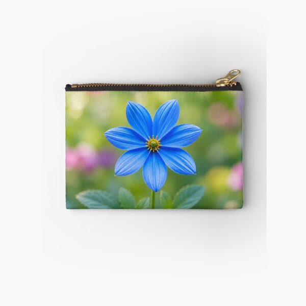 Item preview, Blue Flower with Soft Pastel Garden Background designed and sold by Wild Bloom Paws.