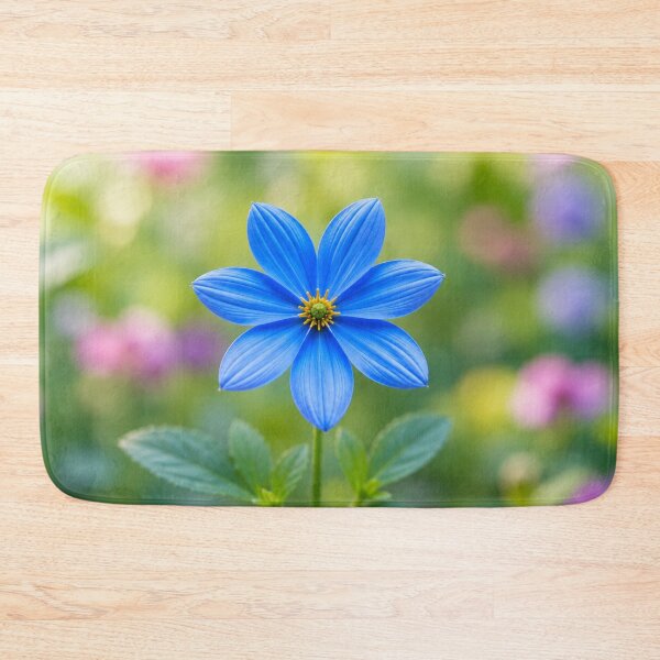 Item preview, Blue Flower with Soft Pastel Garden Background designed and sold by Wild Bloom Paws.