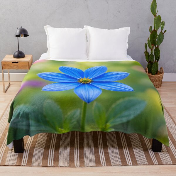 Item preview, Blue Flower with Soft Pastel Garden Background designed and sold by Wild Bloom Paws.